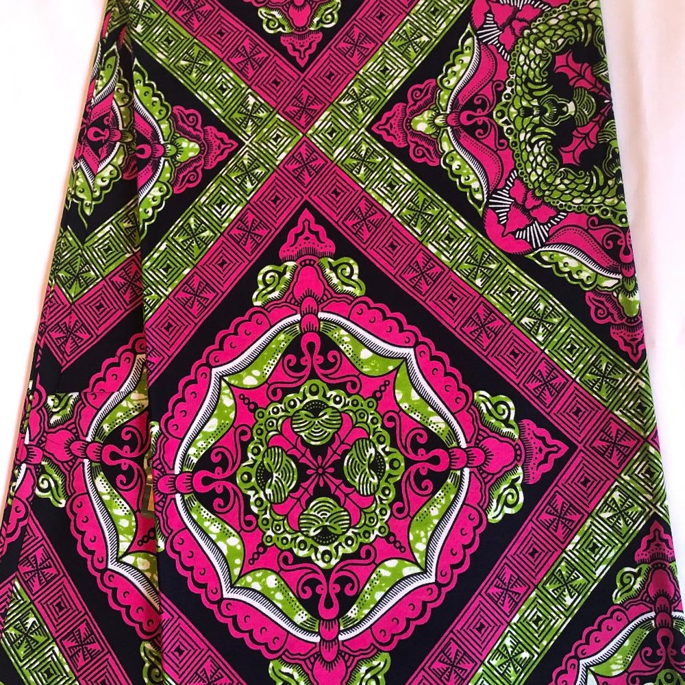 African Wax Cotton Fabric| 2 Yards